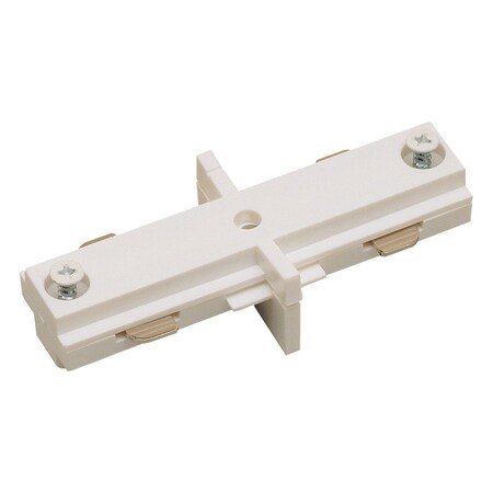 Nora Lighting Straight Connector for 1 Circuit Track, White NT-310W